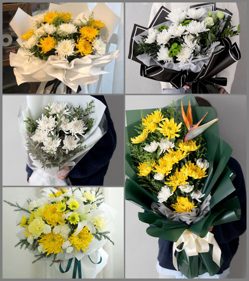 四川成都金牛区茶店子街道白事花束代送